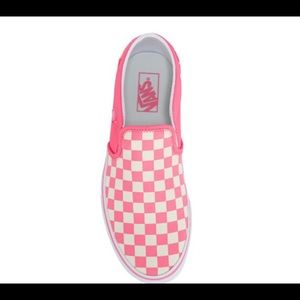 Checkers Pink Vans
